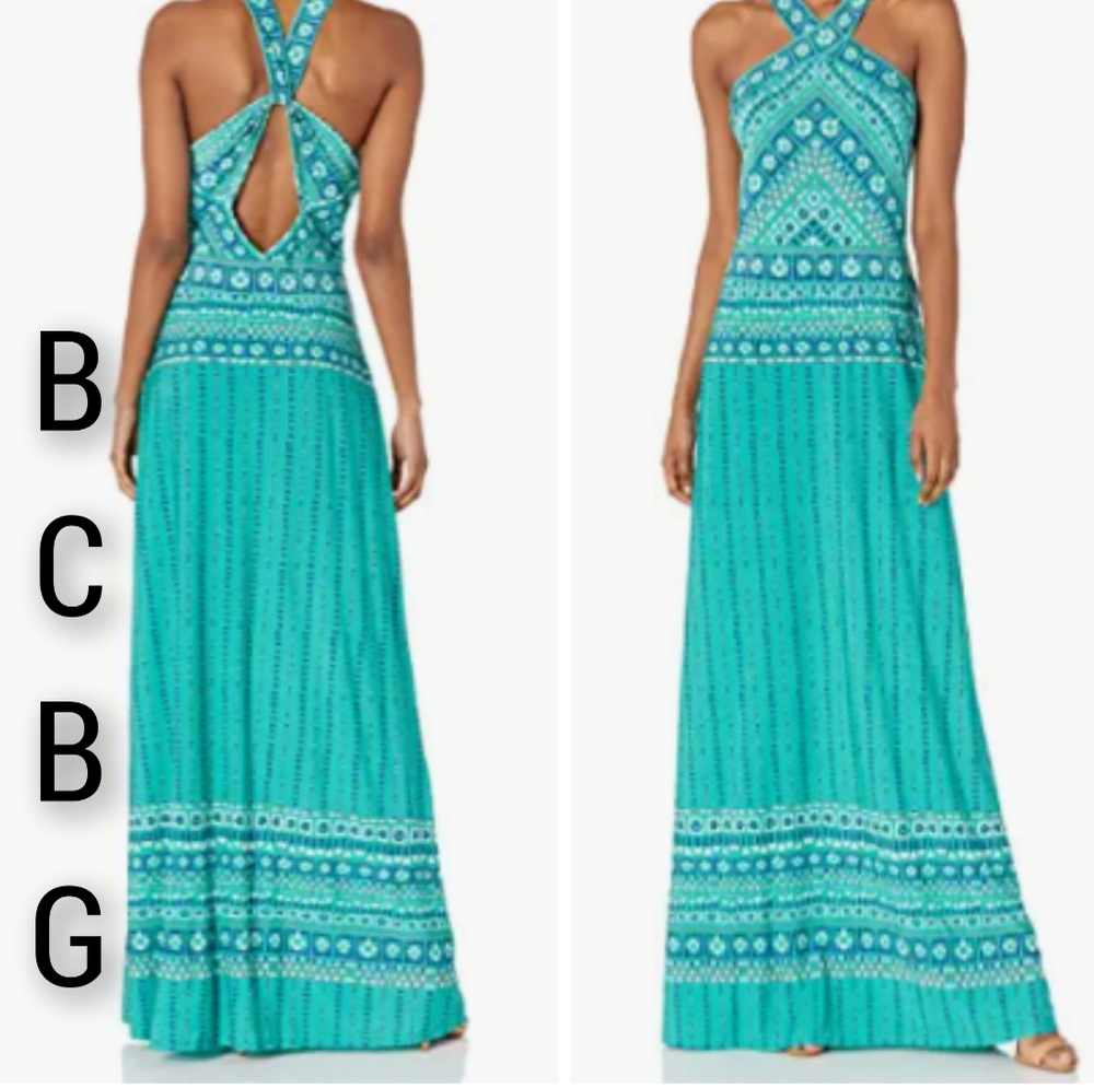 Brand New 🆕 BCBG MaxAzria Women's Cross Front Maxi Dress XXS